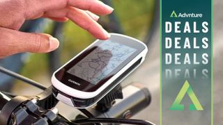 Person using Garmin Edge Explore 2 bike computer