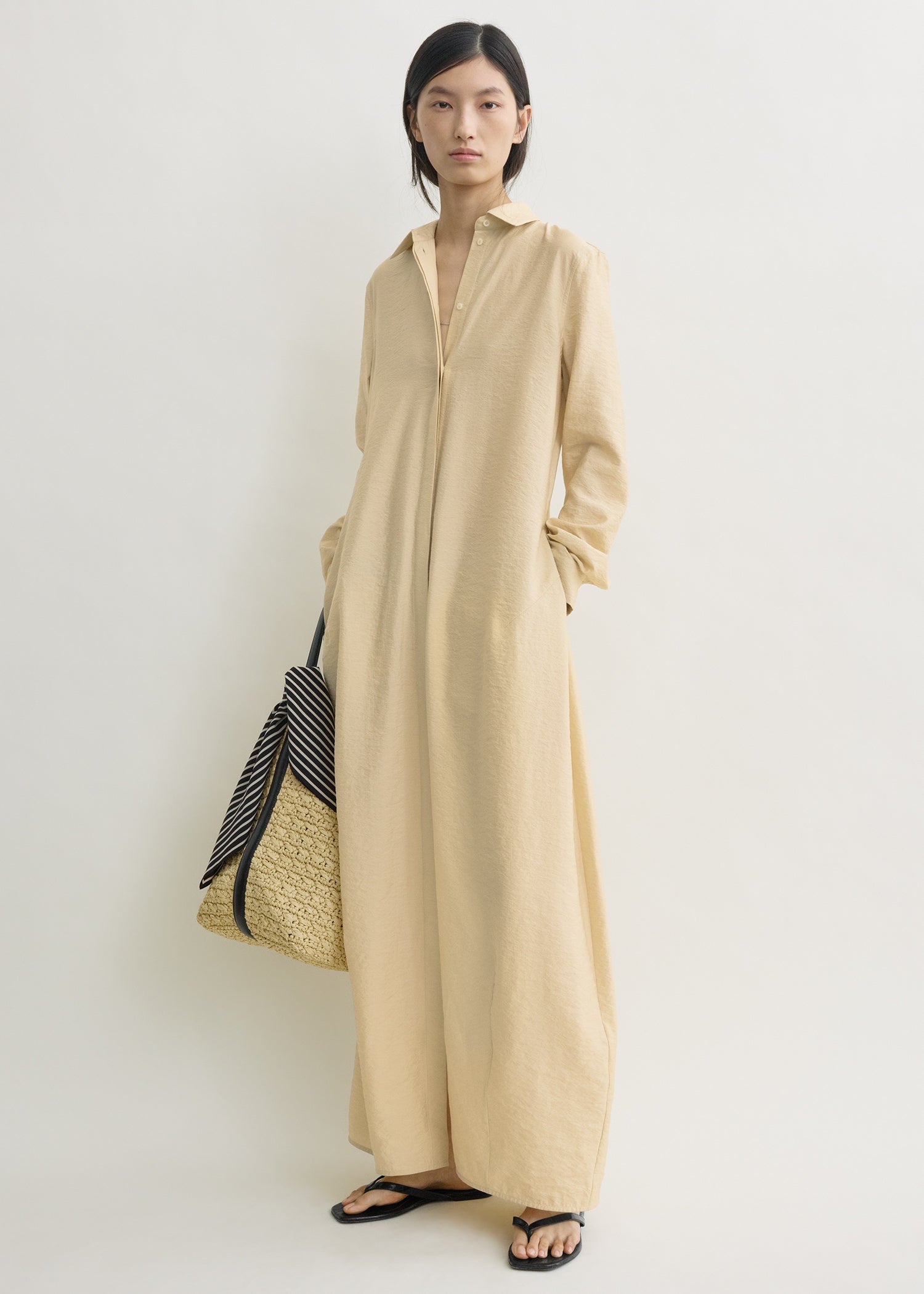 Parachute Shirtdress Stone - 30