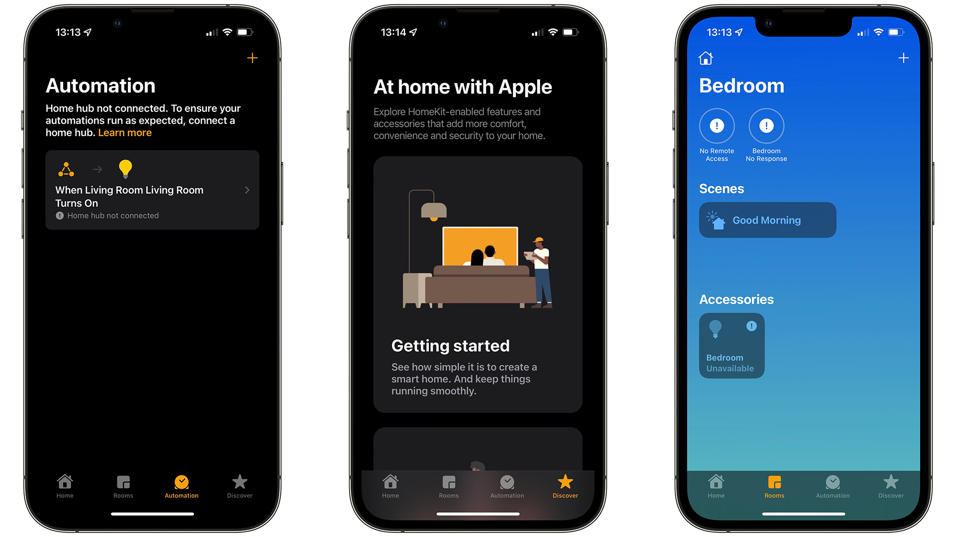 Using the Home app on an iPhone 13 Pro in iOS 15