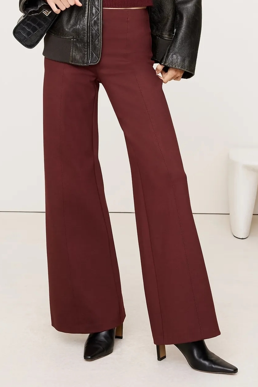 Banana Republic, High-Rise Wide-Leg Everywhere Ponte Pull-On Pant