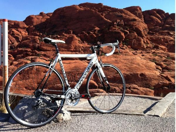 While most of Las Vegas is essentially flat, the Red Rock Canyon loop just west of town offers a surprising amount of climbing.