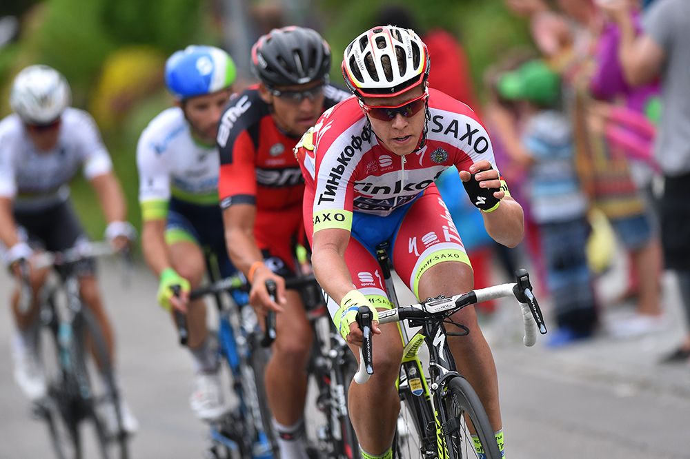 Matti Breschel leads the front group