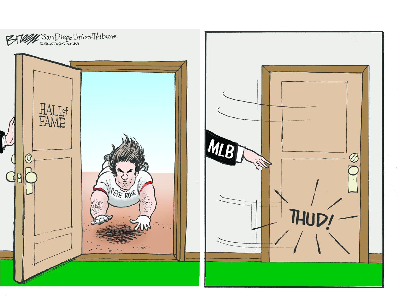 Editorial cartoon U.S. Sport MLB Pete Rose