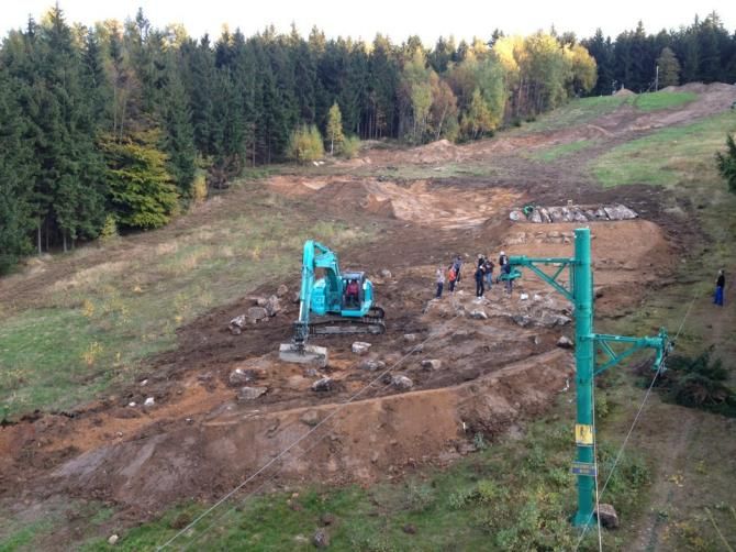 Building on the JBC Bike Park Track
