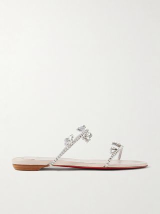 Just Queenie Crystal-Embellished Pvc Sandals