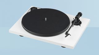 Pro-Ject Primary E on blue background