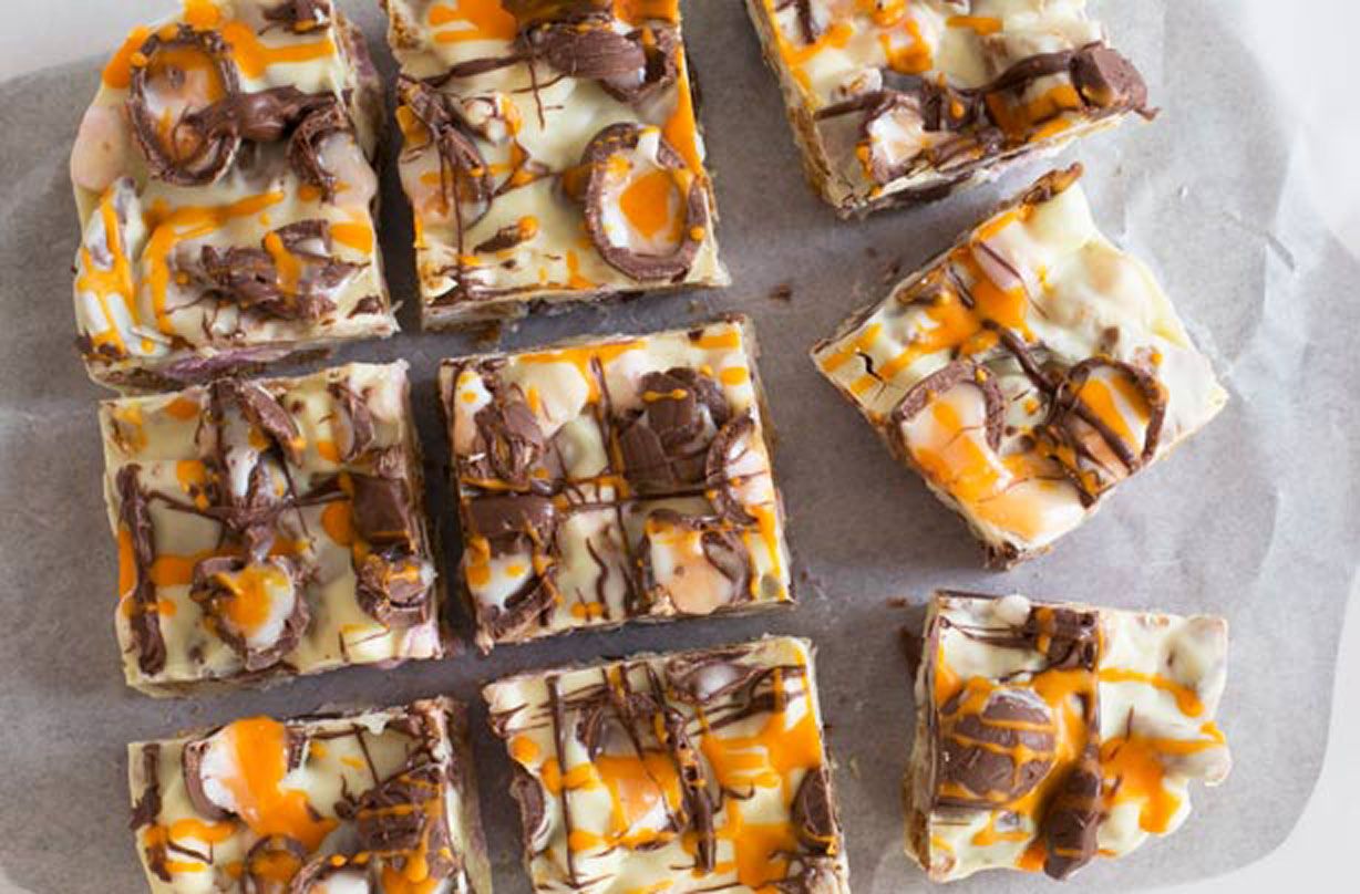 Creme Egg rocky road