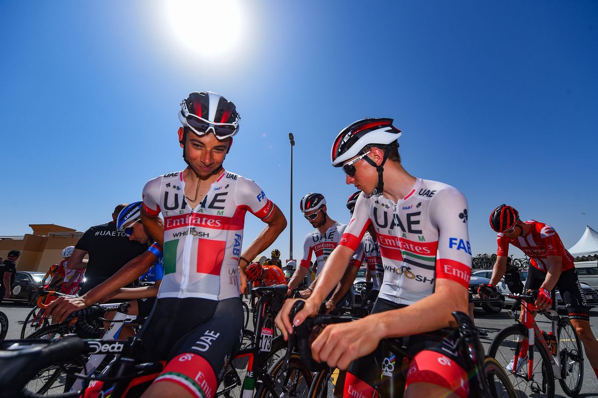 Davide Formolo and Tadej Pogcar (UAE Team Emirates)