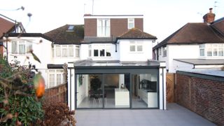 glazed conservatory extension