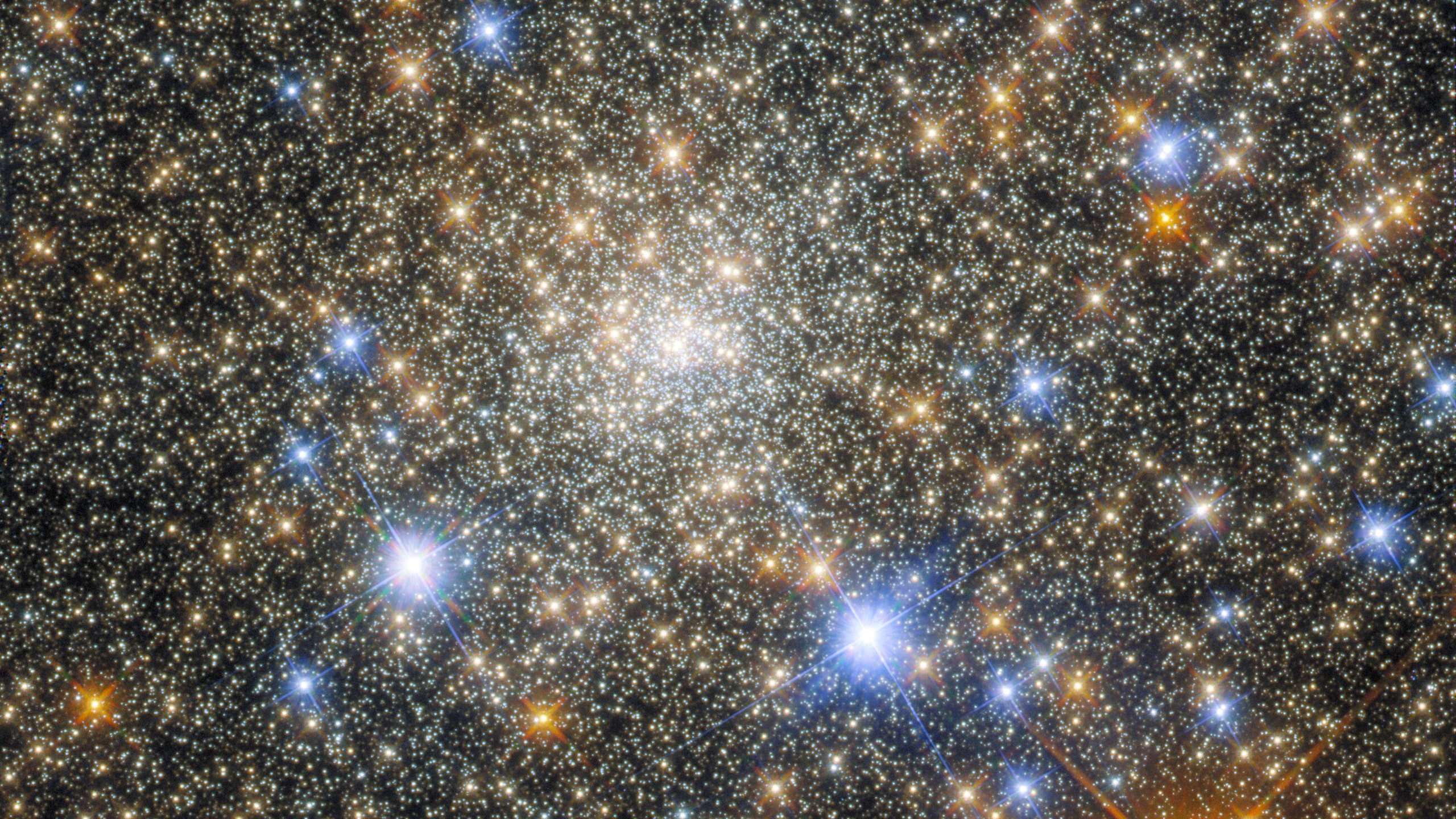 An incredibly densely packed field of stars can be seen.