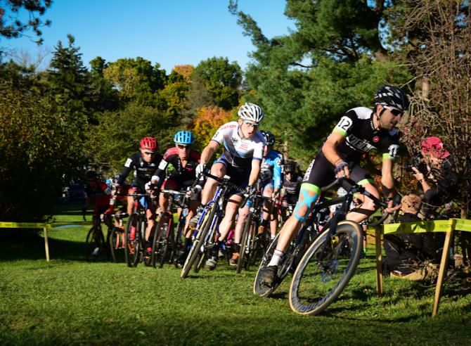 Jeremy Durrin (Neon Velo) took the hole-shot on the uphill start