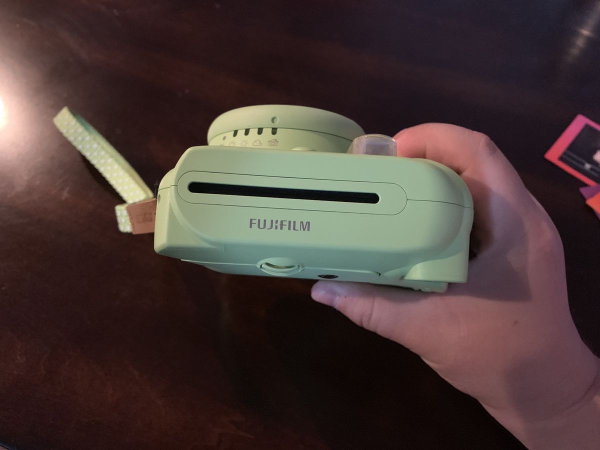 Green Fujifilm Instax Mini 9 top view
