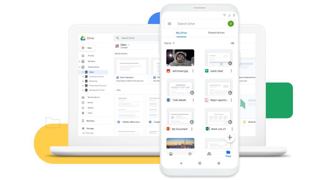 Google Drive allows easy and secure access to all of your content. Store, share, and collaborate on files and folders from any mobile device, tablet, or computer.