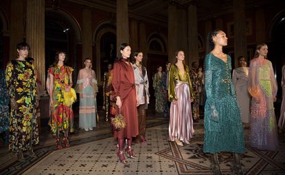 Peter Pilotto A/W 2019 London Fashion Week backstage models