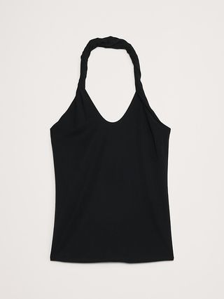 Cotton-Tencel™ Twisted Halter Top