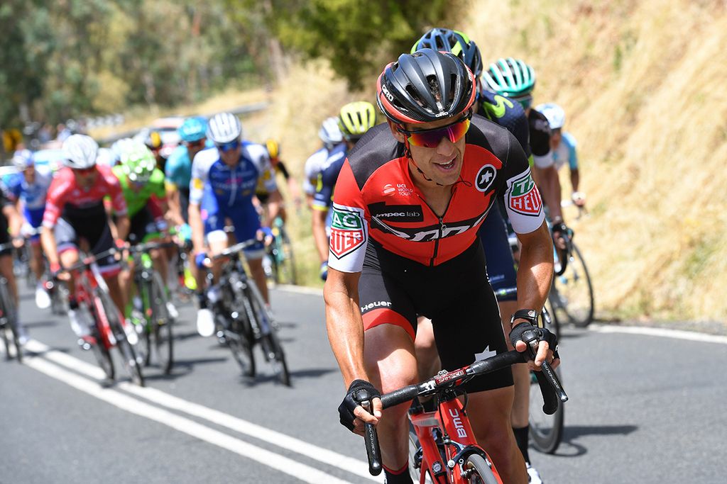 Richie Porte (BMC) powering up Paracombe to the win