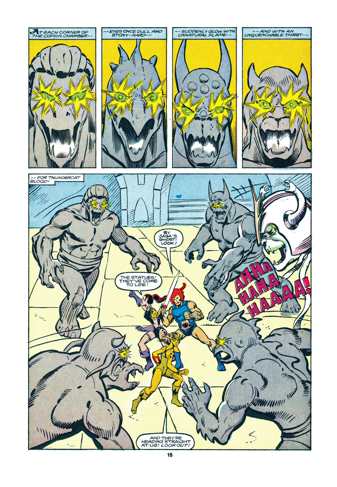 Pages from the original ThunderCats comics.