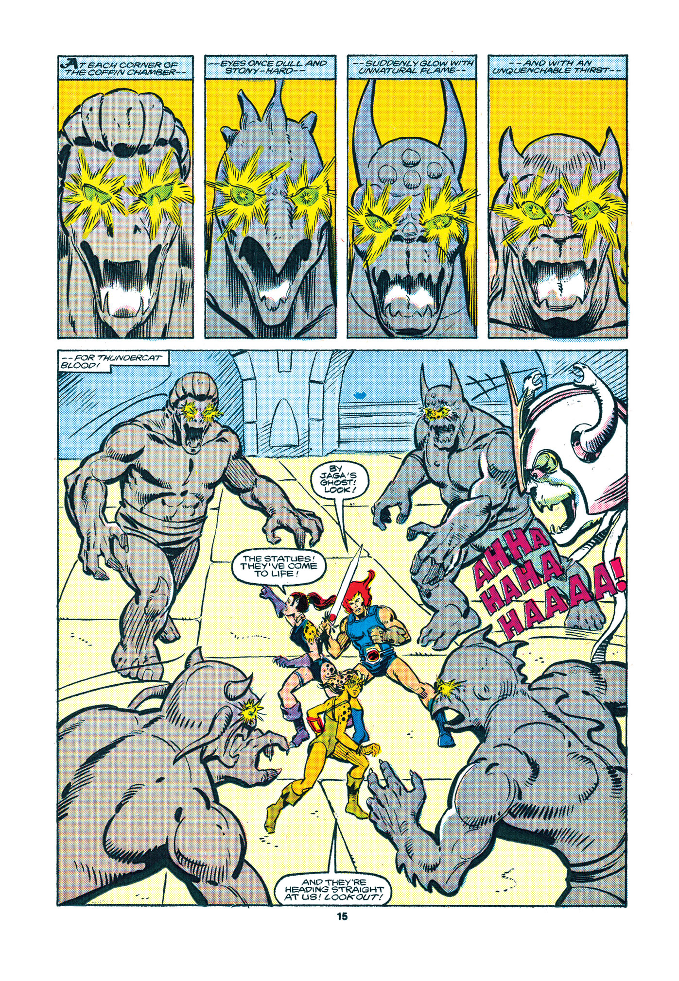 Pages from the original ThunderCats comics.