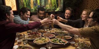 IT Chapter Two The Losers Club, all grown up, share chinese food and drinks