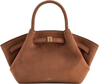 JW Pei, Women's Hana Mini Faux Suede Tote Bag in Brown