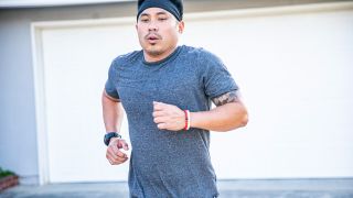 Man running outside