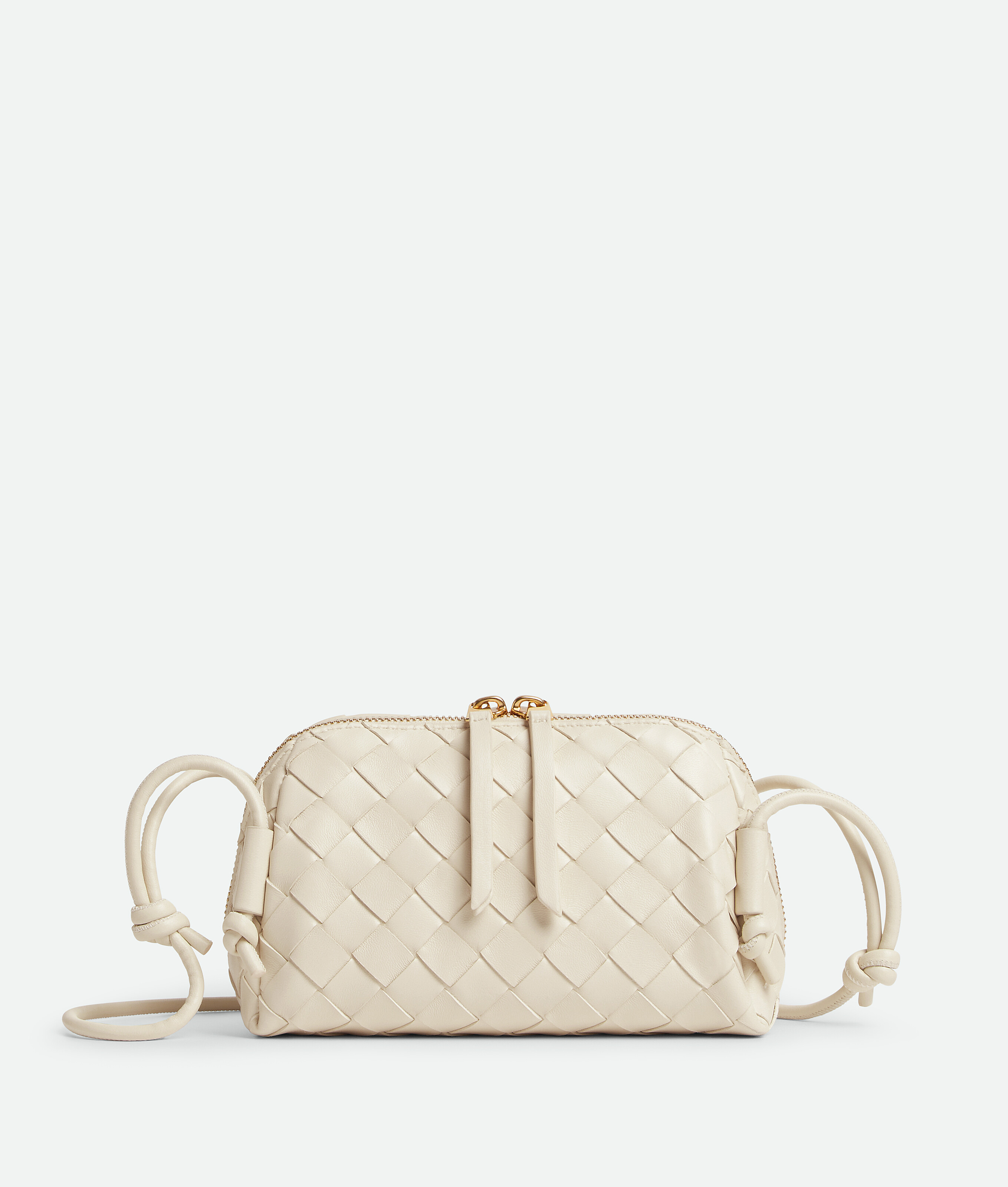 Women's Intrecciato Concert Pouch in Sea Salt