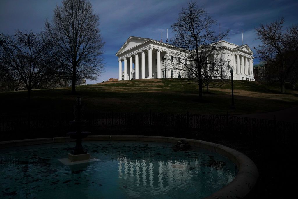 The Virginia State Capitol building.