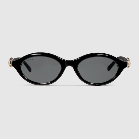 Oval-Frame Sunglasses