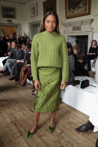 Naomie Harris attends the Emilia Wickstead show