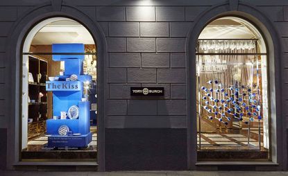 Tory Burch 'Spongeware' collection window installation