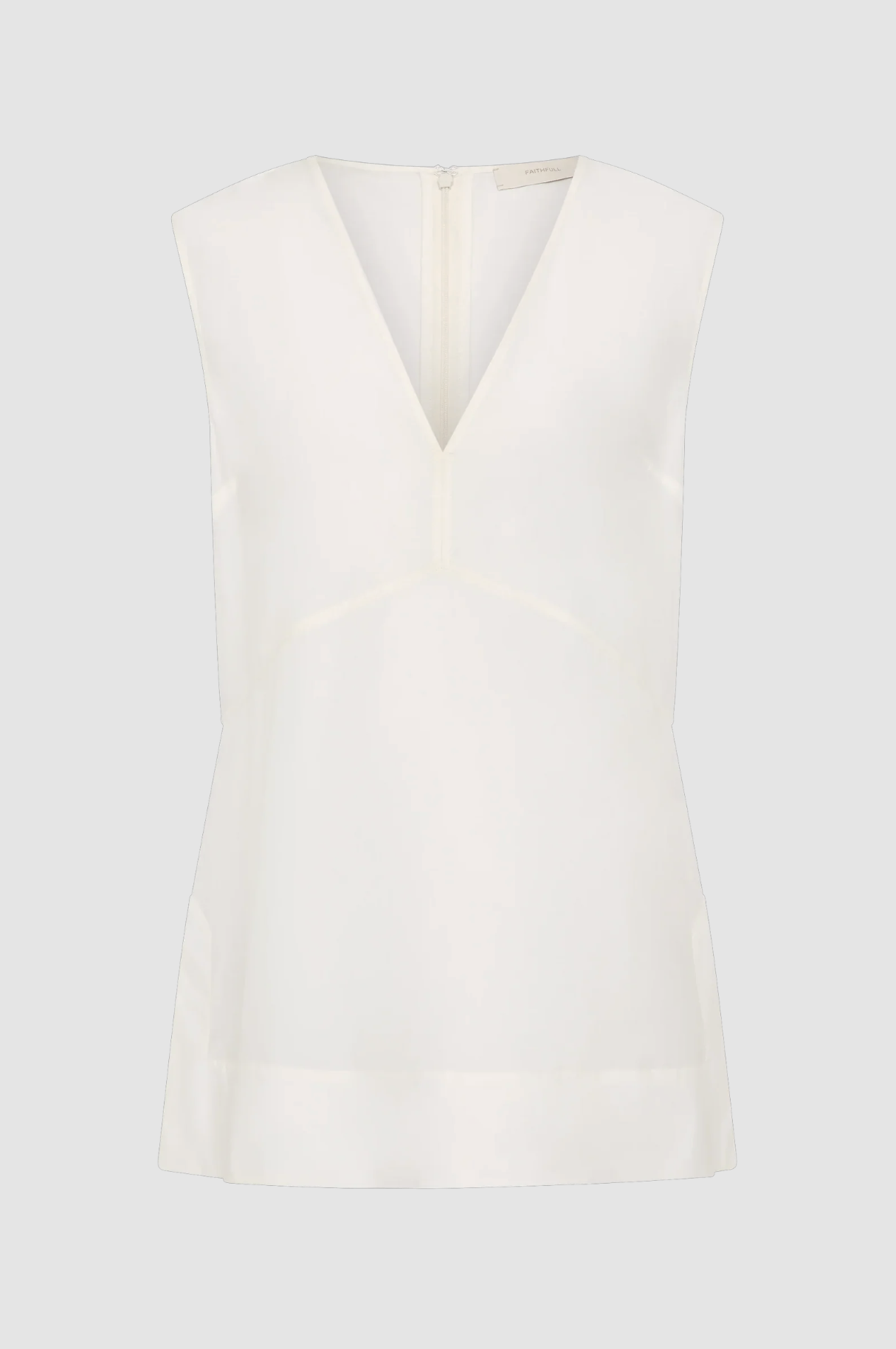 MONIKH x FAITHFULL, The Tunic Top White