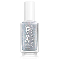 Essie Expressie FX Top Coat in Holo | RRP: $10/£9.50
This is the exact polish Bachik used to create Margot's fair dust nail look at the Golden Globes. Paint one layer onto a sheer neutral base for a soft shimmery finish. 