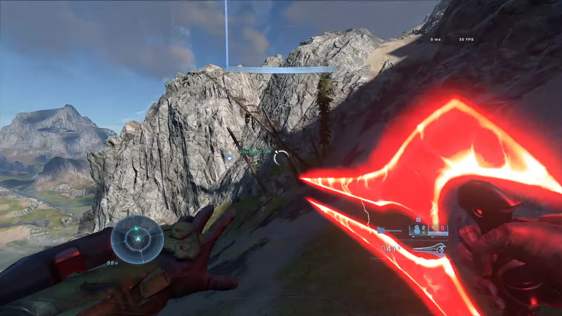 Снимок экрана совместного прохождения Halo Infinite
