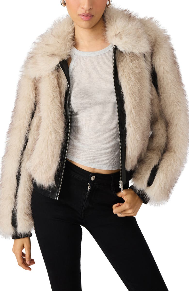 Charmaine Faux Fur &amp;amp; Faux Leather Jacket