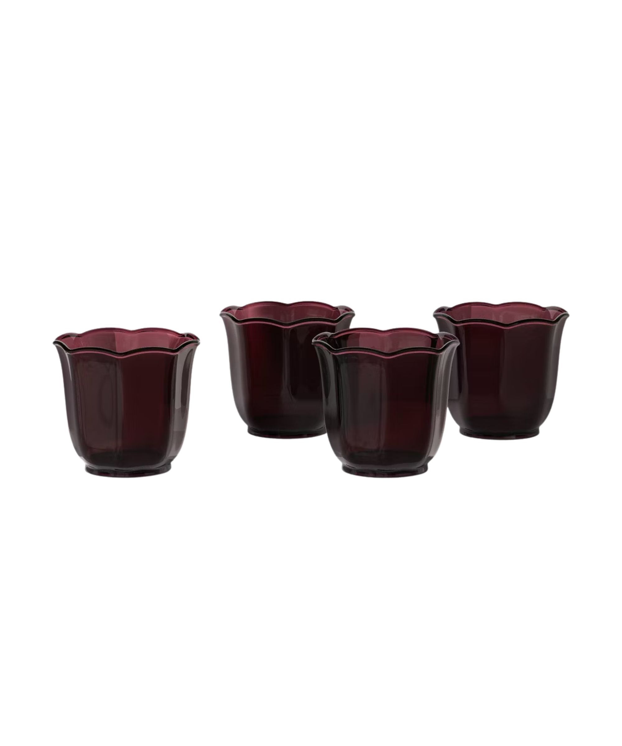 Burgundy Punch Cup Set