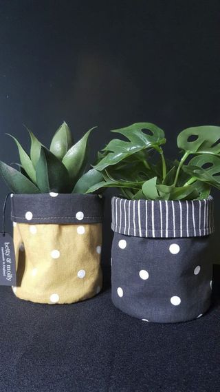 Reversible plant pot bags, £15, Betty & Molly at Etsy