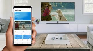 Connect Samsung TV to Alexa - Samsung smart TV home screen