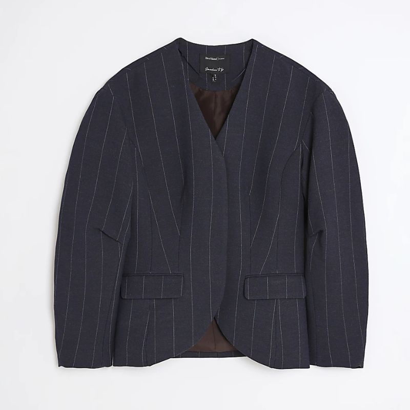Kate Garraway and Jenni Falconer&#039;s River Island navy pinstripe blazer