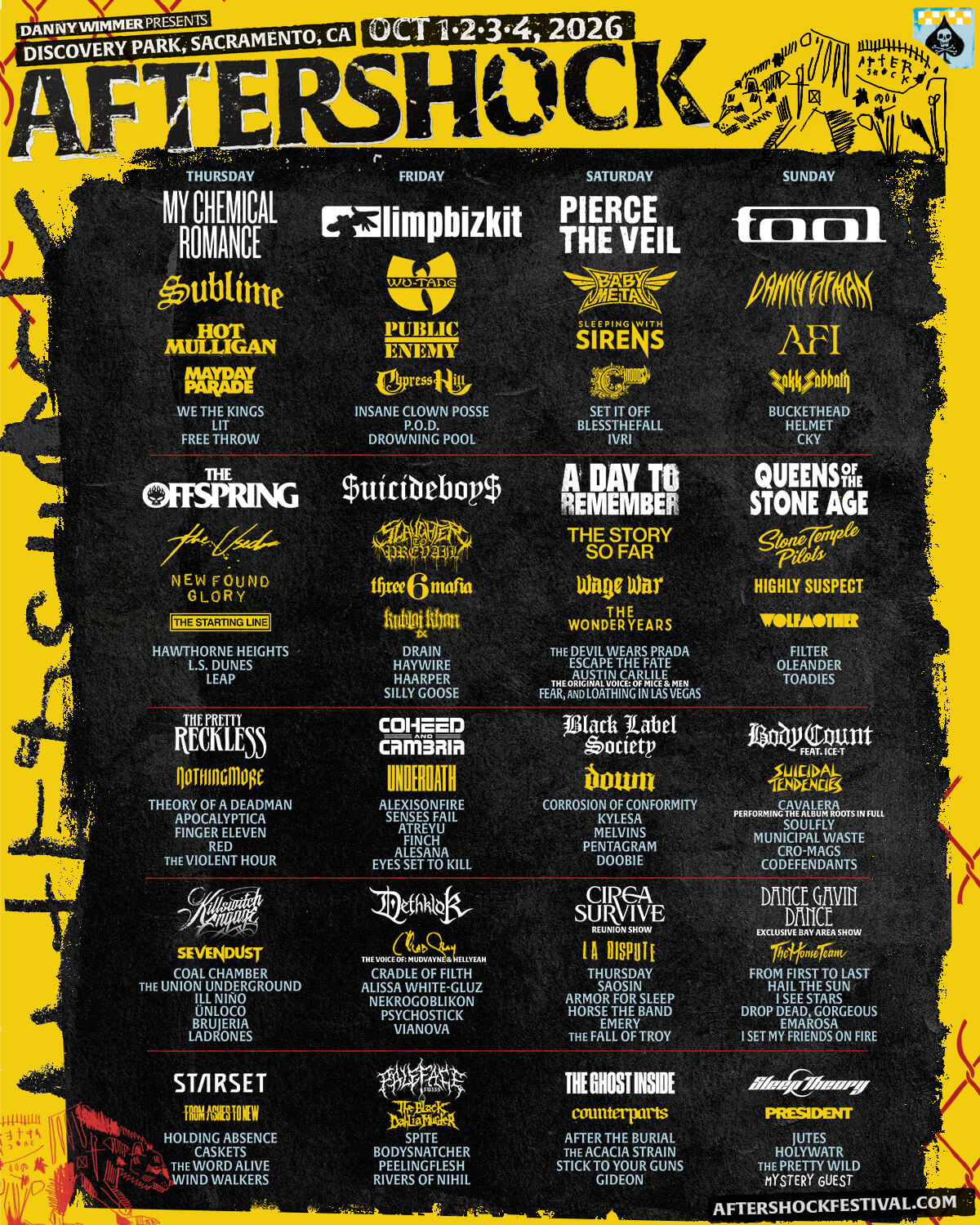 The Aftershock festival poster