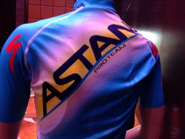 The back of the 2014 Astana jersey
