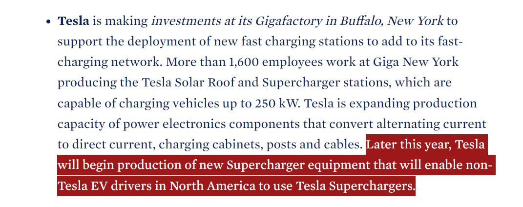 White House expansion Tesla supercharger