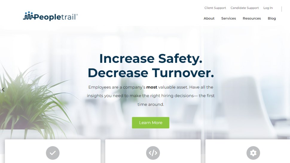 Website screenshot for Peopletrail