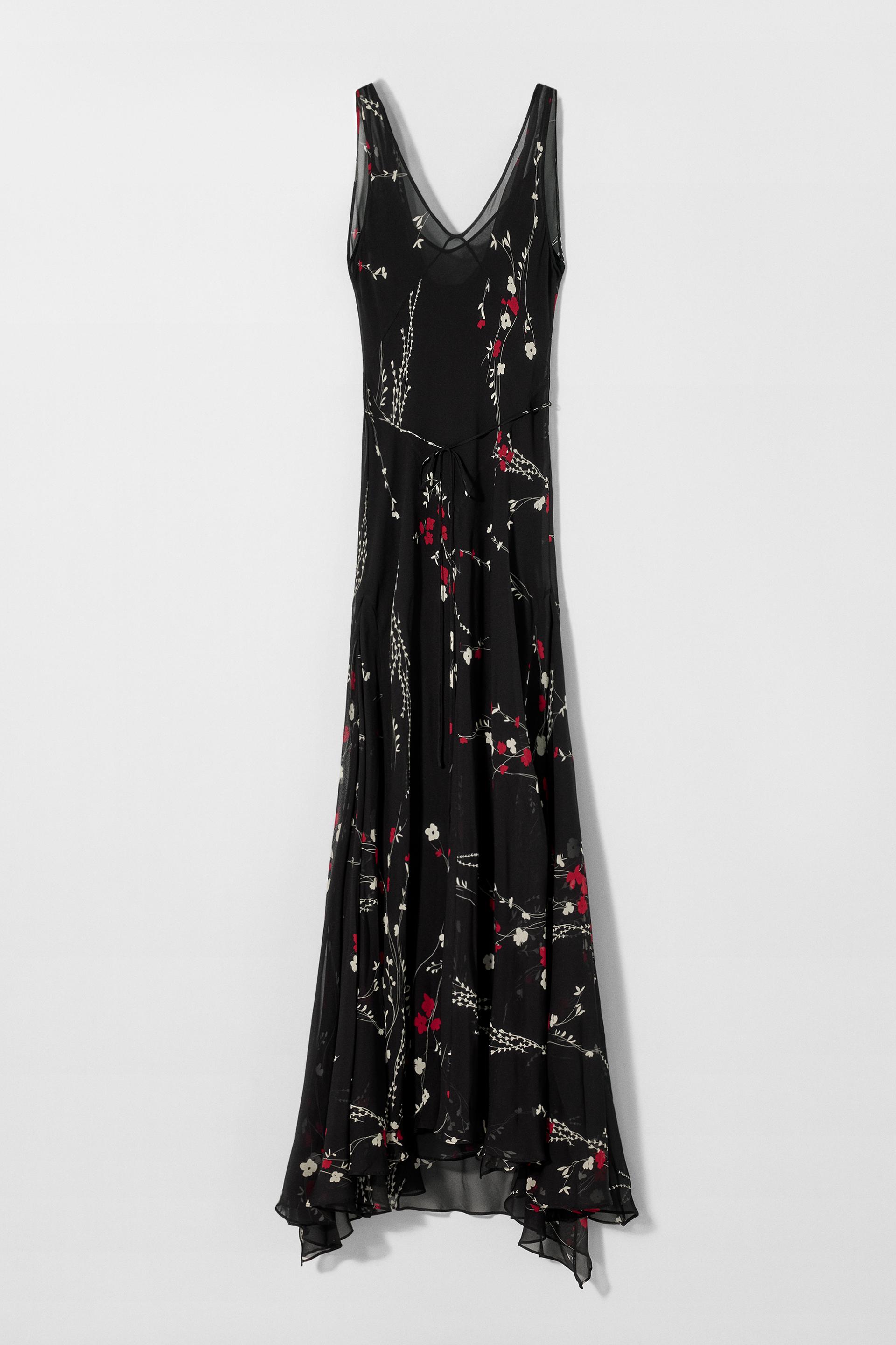 Zara, Silk Print Dress