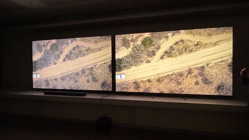 Two TVs side by side showing the same content