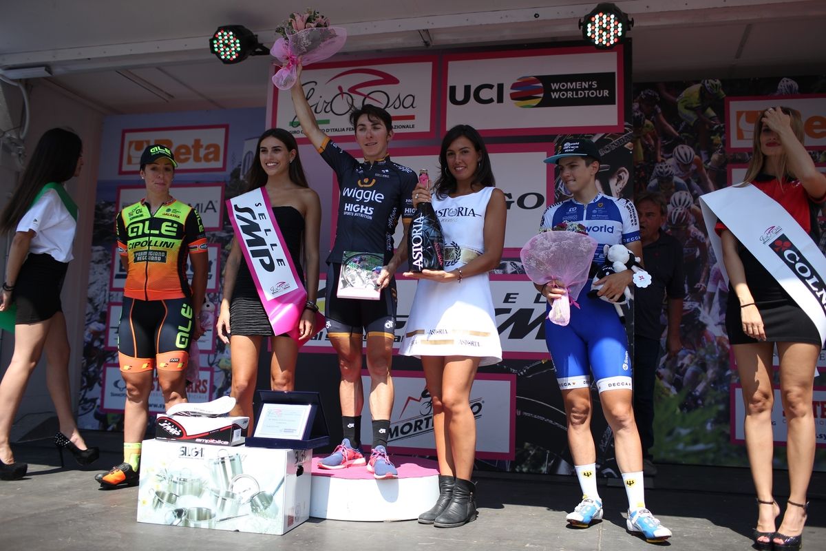 The top three from stage 8