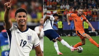 llie Watkins of England celebrates at the end of the UEFA EURO 2024 semi-final match between Netherlands and England at Football Stadium Dortmund on July 10, 2024 in Dortmund, Germany. (Photo by Image Photo Agency/Getty Images)