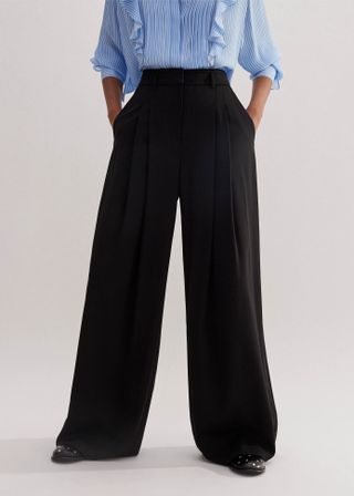 Regular Length Forever Wide-Leg Tux Trouser