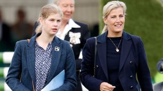 Lady Louise Windsor and Duchess Sophie attend The Land Rover Burghley Horse Trials at Burghley House on September 8, 2019