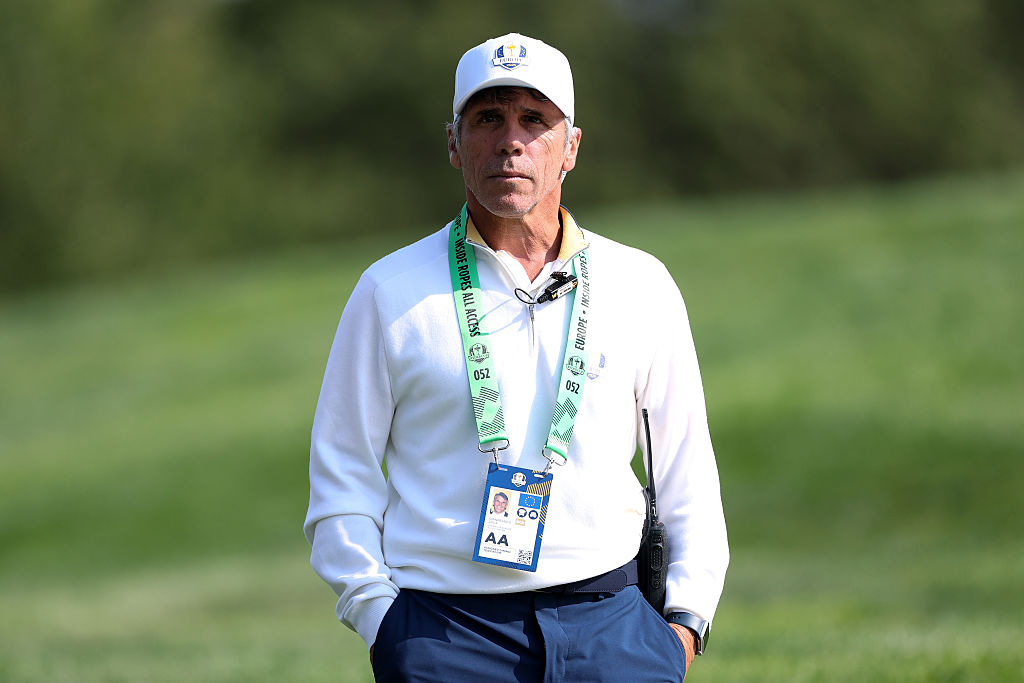 Former footballer Gianfranco Zola looks on prior to the Ryder Cup 2025 at Black Course at Bethpage State Park Golf Course on September 23, 2025 in Farmingdale, New York.