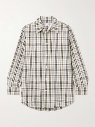 Oversized Checked Cotton Shirt